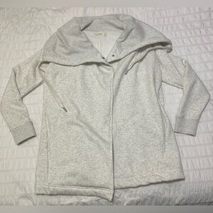 Zella Shooting Star Cardigan Women’s Drape Collar Open Front Grey